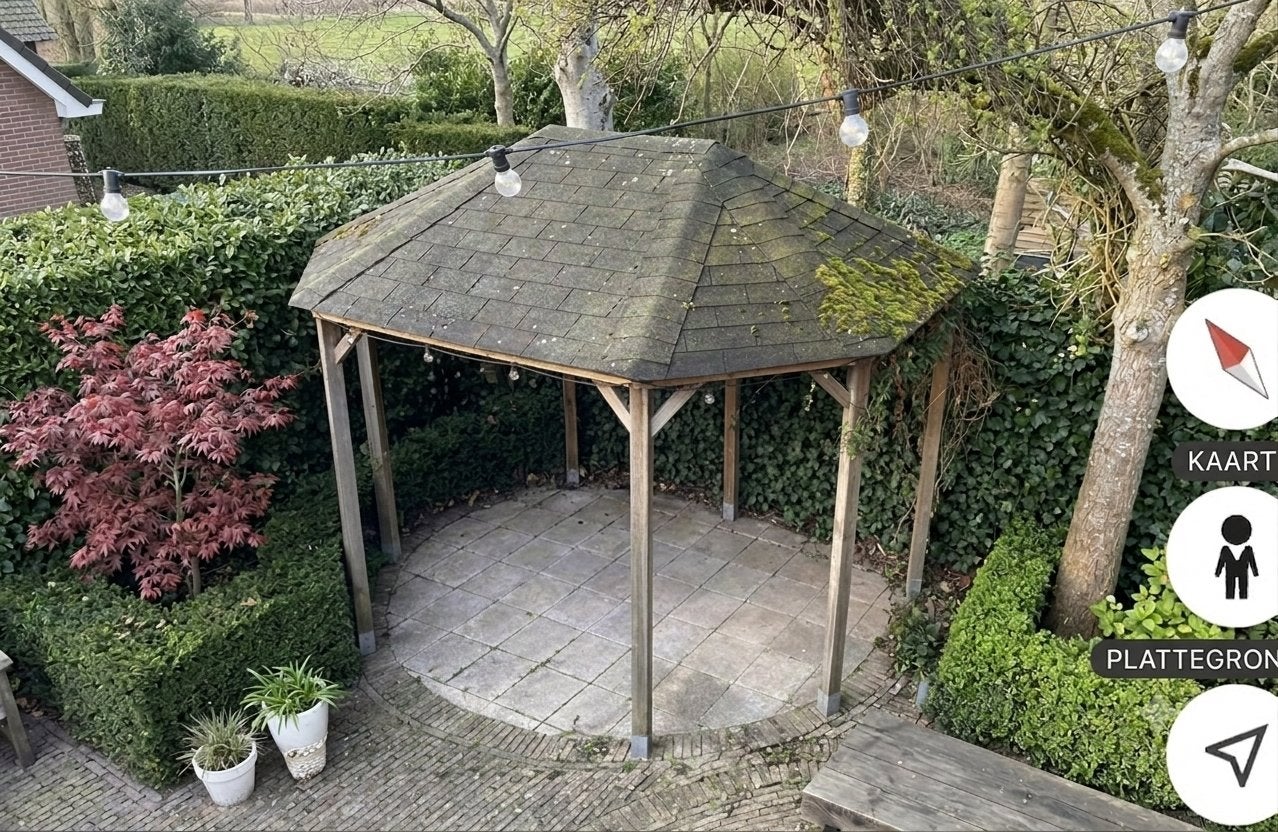 Prieel / Tuinhuis / Overkapping - Zelf demonteren en ophalen, Tuin en Terras, Ophalen, Gebruikt, Tuinhuis, 250 tot 500 cm