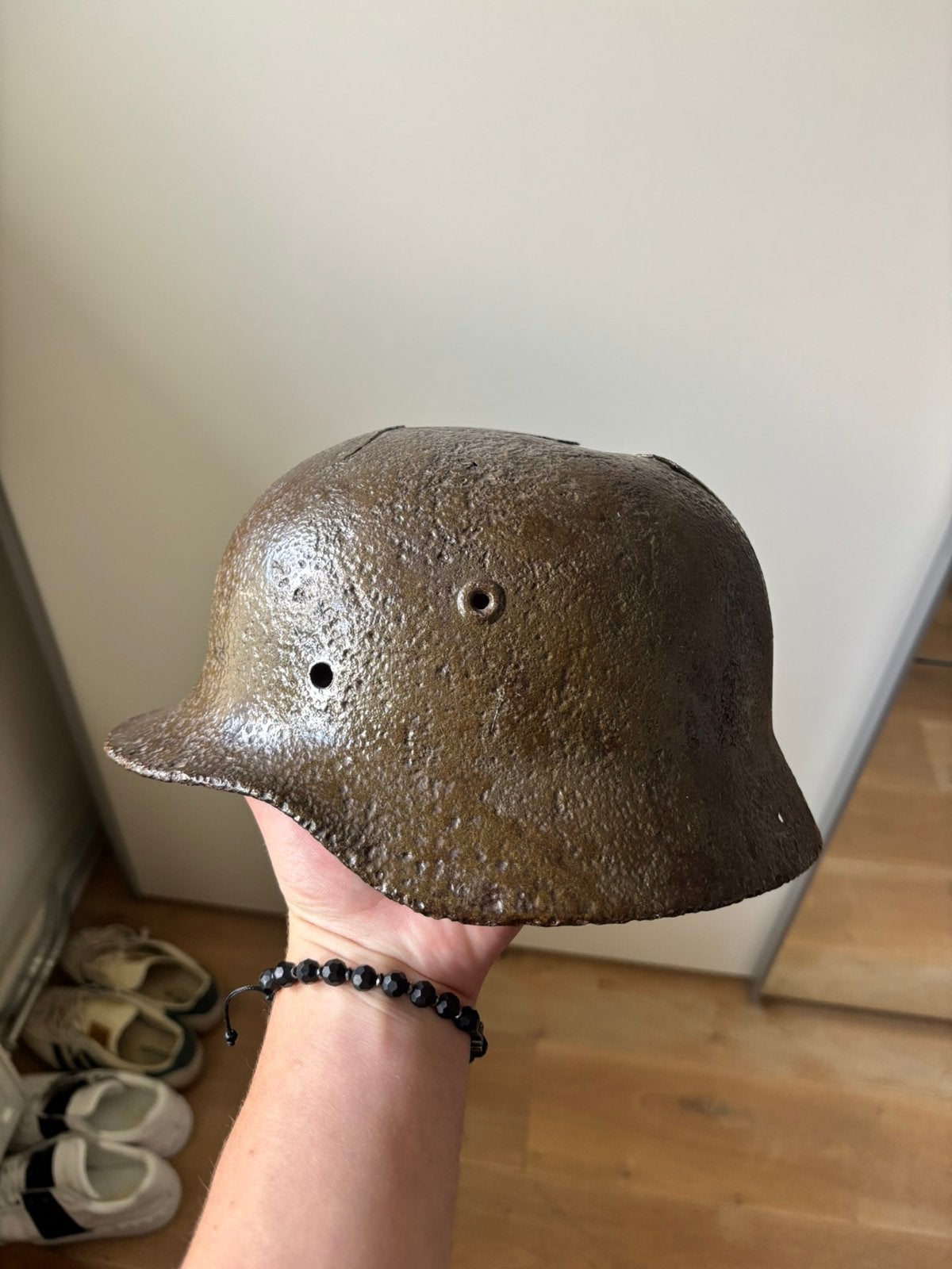 Duitse m40 bovo, Ophalen of Verzenden, Duitsland, Helm of Baret