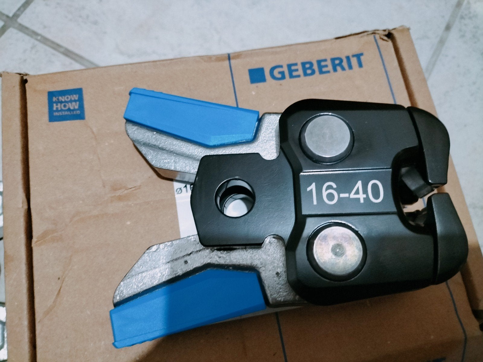 Geberit Flowfit persbek 16-40 - Nieuw in doos, Ophalen, Nieuw, Gereedschapsset, Overige merken