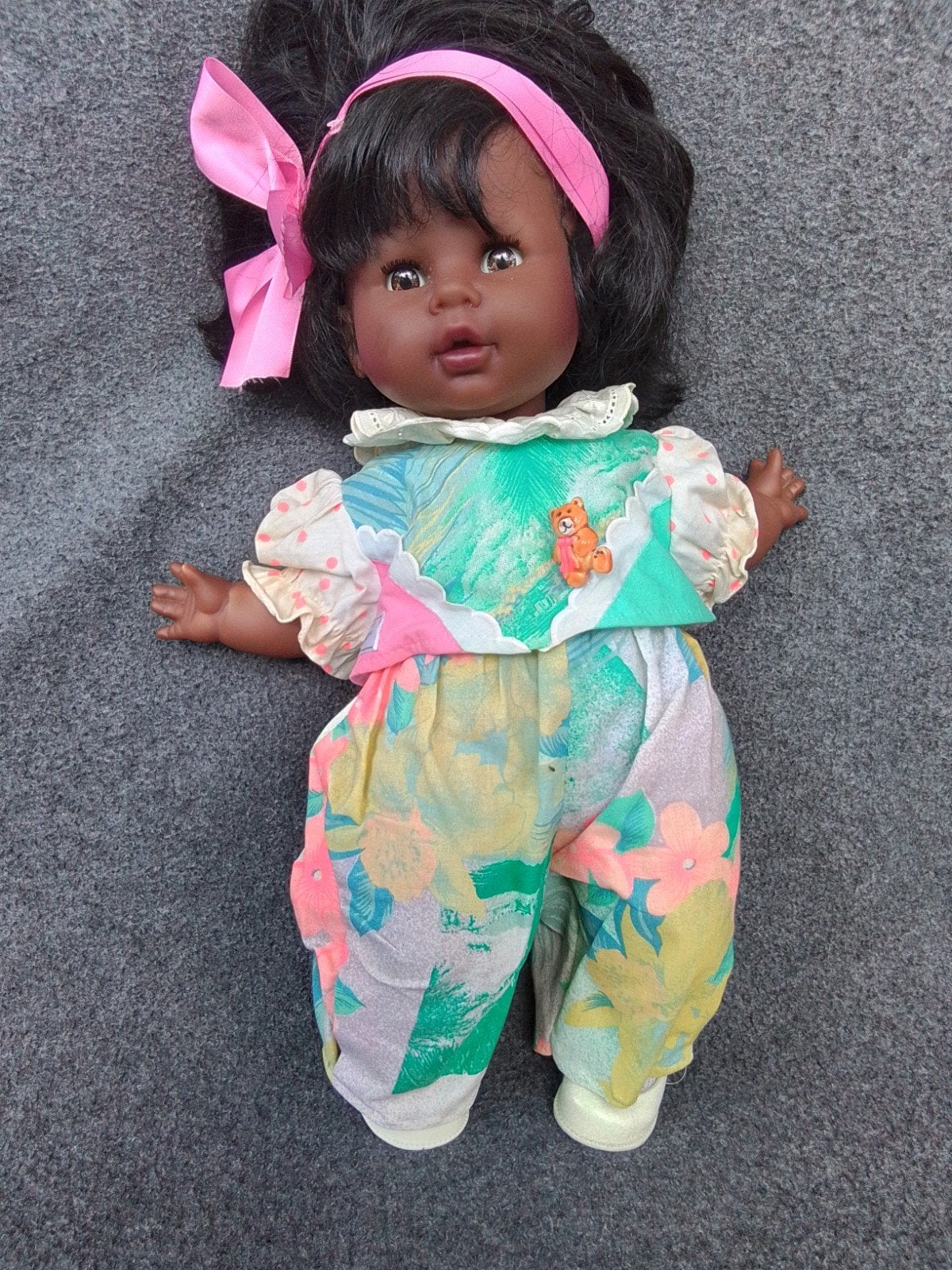 Vintage Zapf pop met reserveoutfitje in keurige staat, Ophalen of Verzenden, Zo goed als nieuw, Babypop