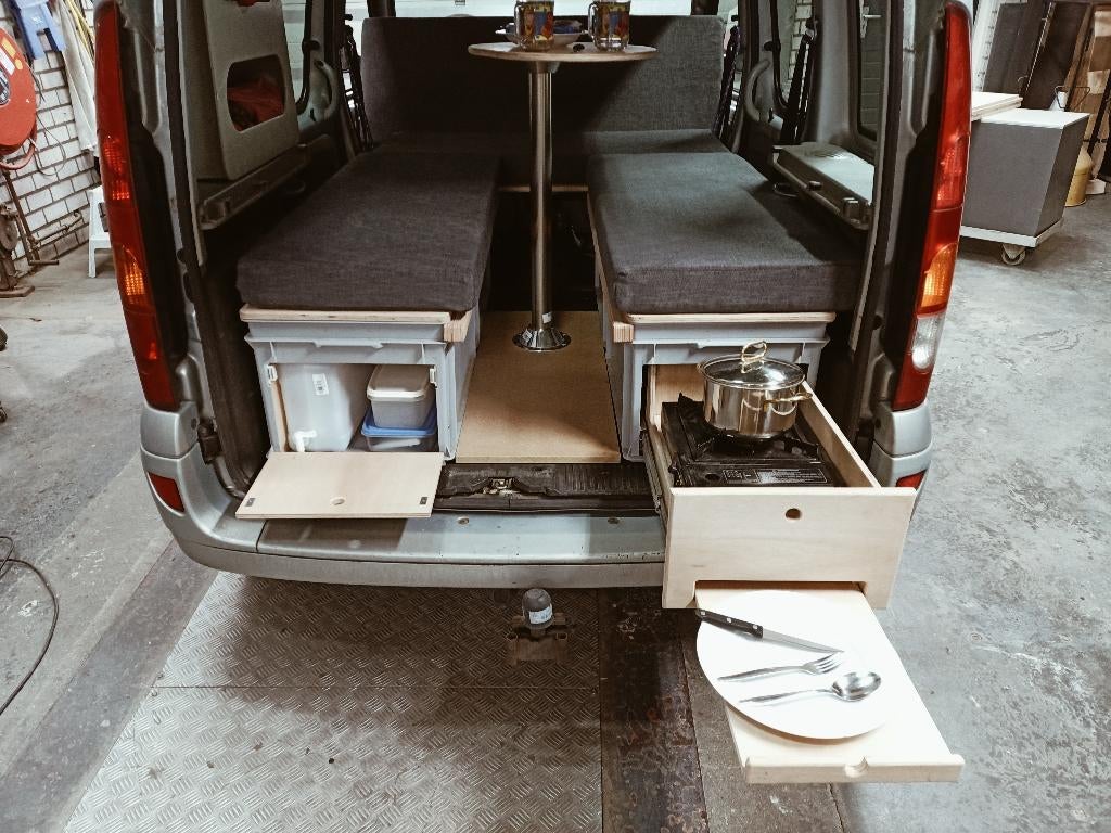 inbouwboxen, inbouwset,minicamper, mini camper, renault., Ophalen, Nieuw