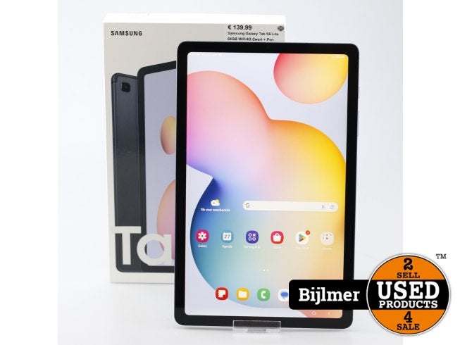 Samsung Galaxy Tab S6 Lite 64GB Wifi/4G Zwart + Pen, Computers en Software, Android Tablets, Samsung, Zo goed als nieuw, Support@Samsung.com