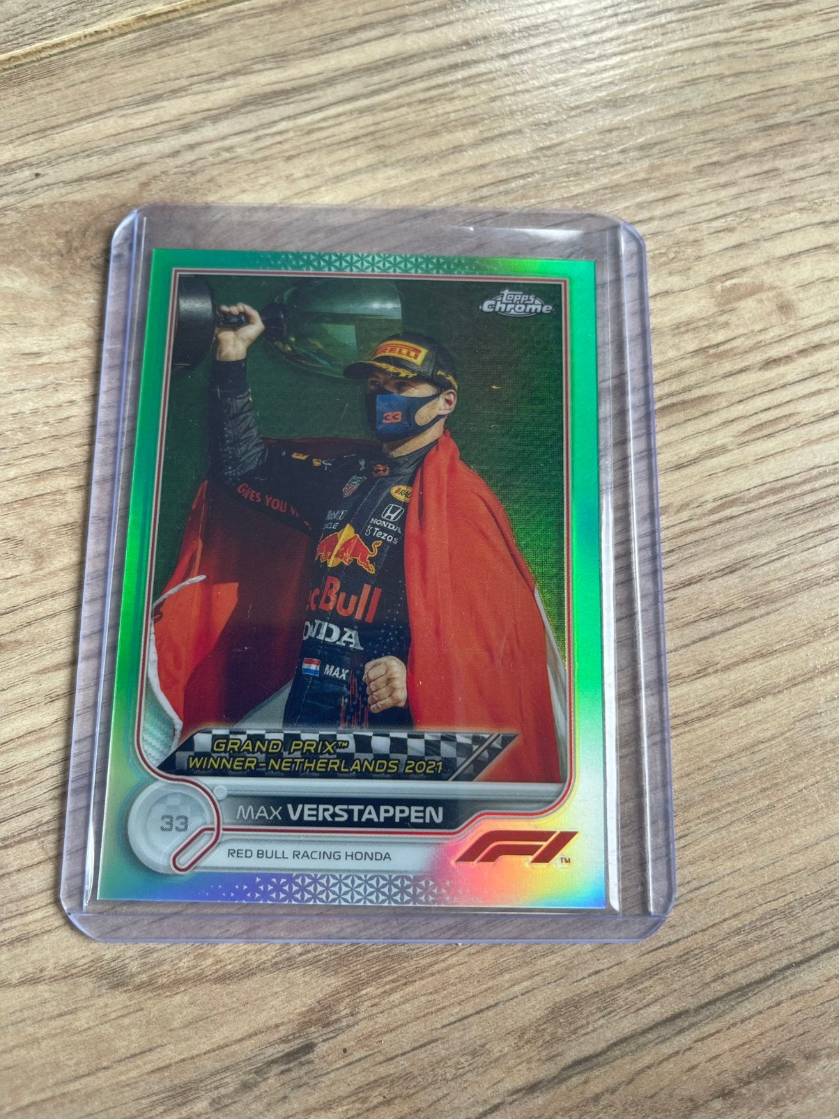 Max Verstappen Winnaar Zandvoort Dutch GP Refractor /99, Ophalen of Verzenden, Zo goed als nieuw, Plaatje