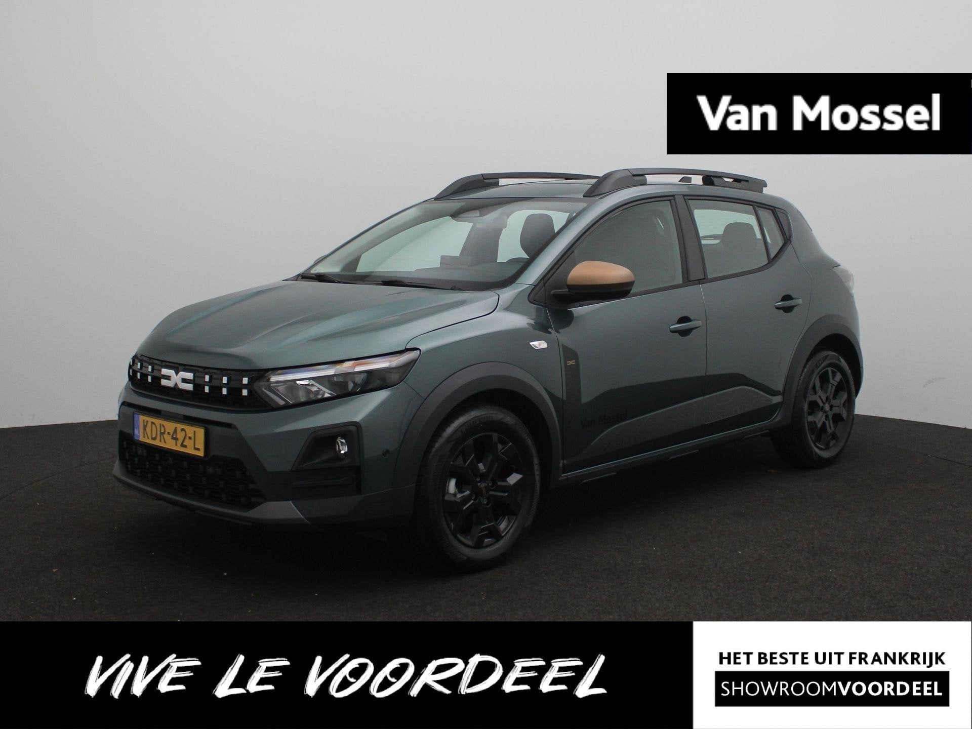 Dacia Sandero Stepway Eco-G 120 EDC extreme | Demo | Apple c, Auto's, Stof, Euro 6, 1199 cc, Origineel Nederlands