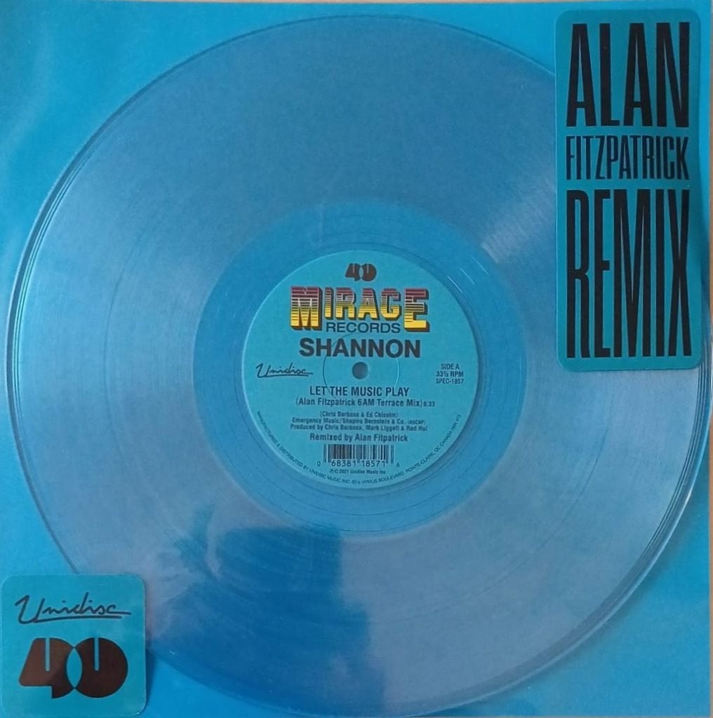 Shannon – Let The Music Play (Alan Fitzpatrick Remix). 12", Colored vinyl, Verzenden, Disco, 12 inch