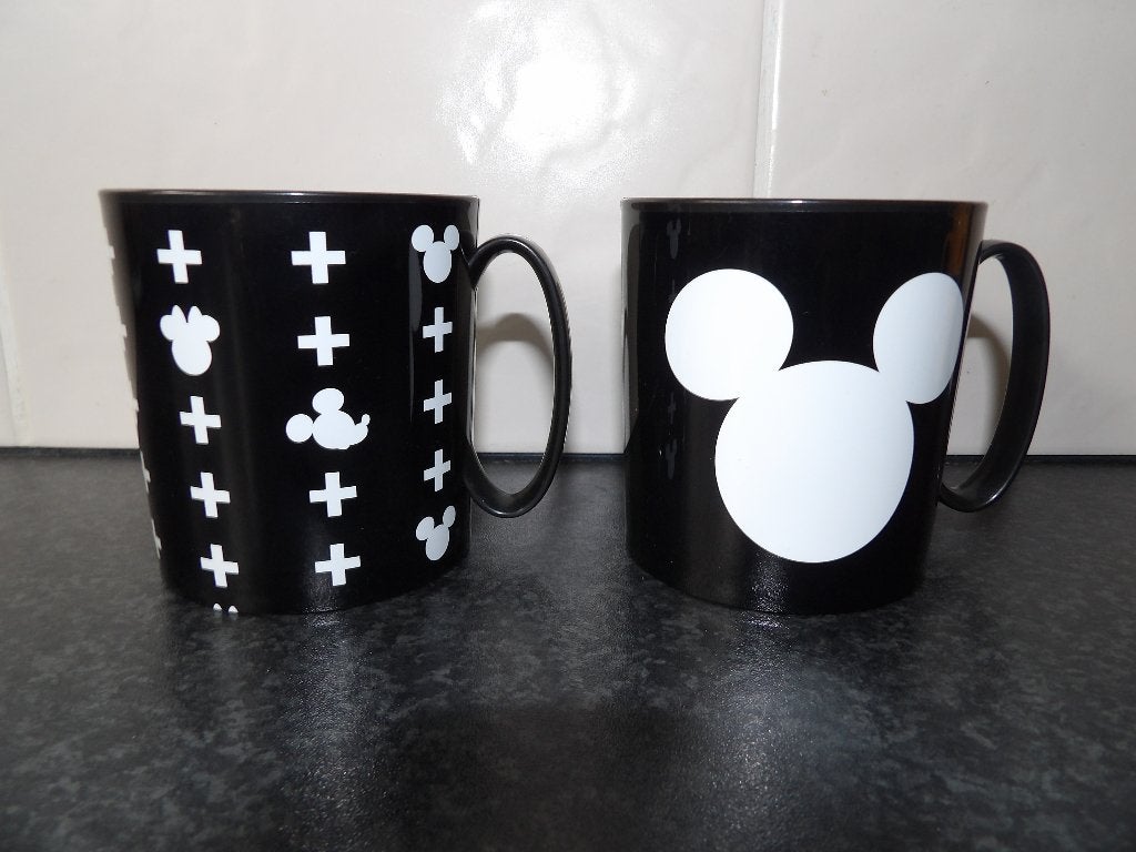 nieuw 2x grote kunststof Mickey Mouse bekers, Verzamelen, Ophalen of Verzenden, Mickey Mouse, Nieuw, Servies