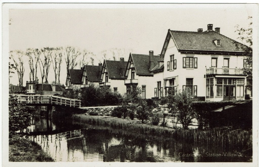 Castricum – Station-Villawijk. Gelopen Gerkesklooster 1948., Ophalen of Verzenden, 1940 tot 1960, Gelopen, Noord-Holland