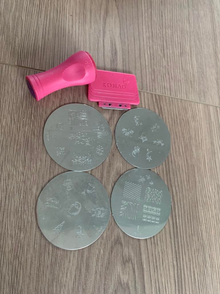 Originele Konad stamping set, Ophalen of Verzenden, Zo goed als nieuw, Overige typen