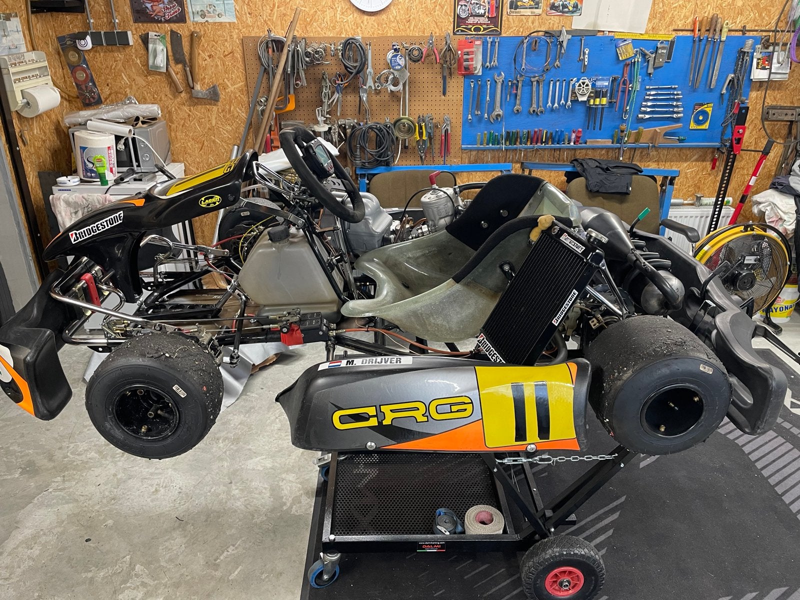 CRG Kart met TM K9b motor 125cc shifter, Ophalen, Gebruikt, Kart