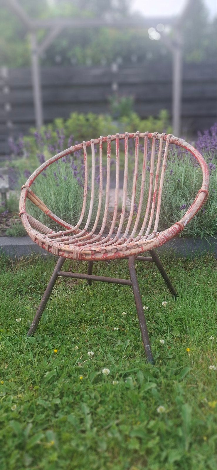 Vintage rotan kinderstoel, Ophalen