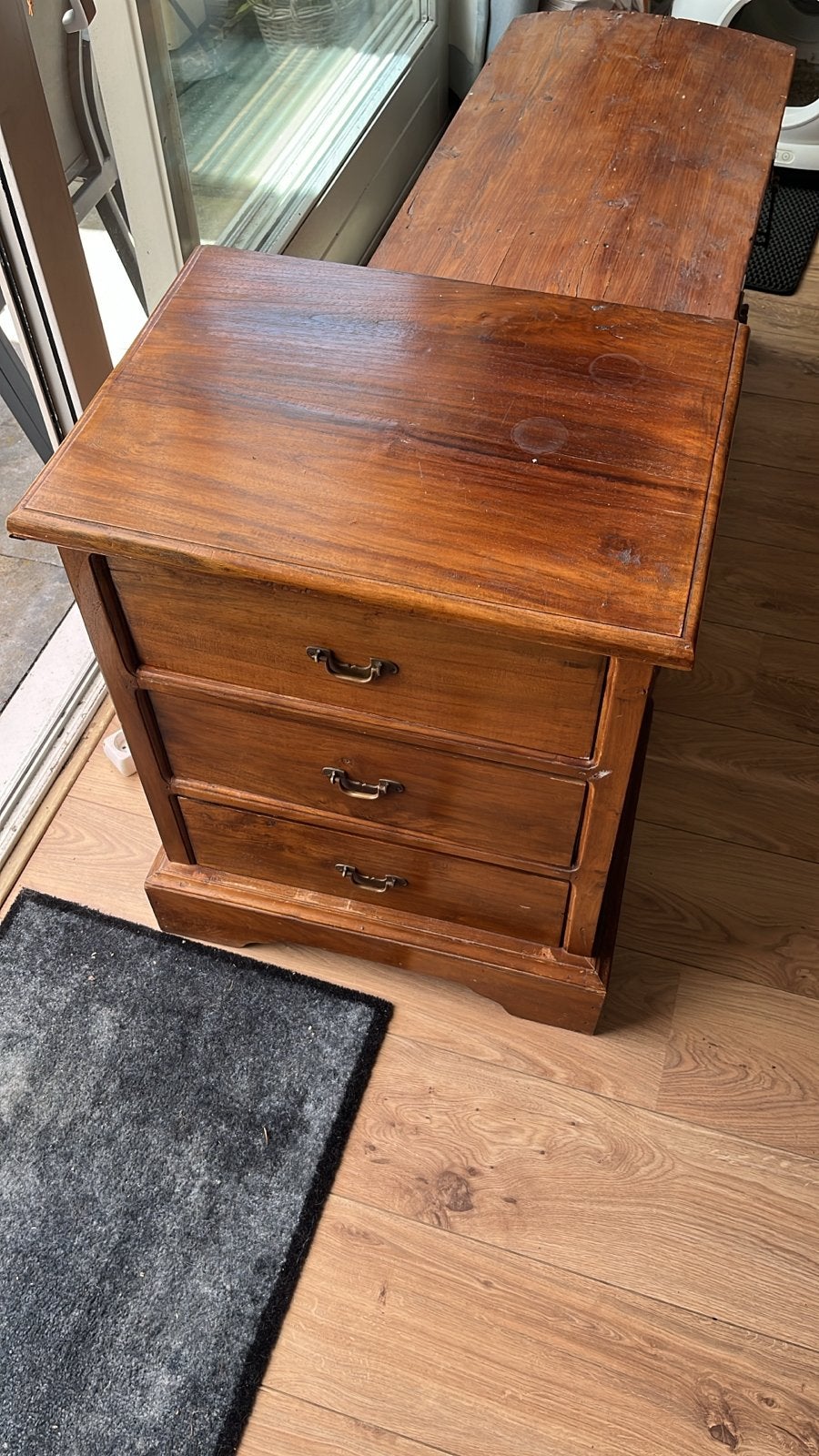 Vintage houten ladekastje - 55x42x68 cm, Ophalen