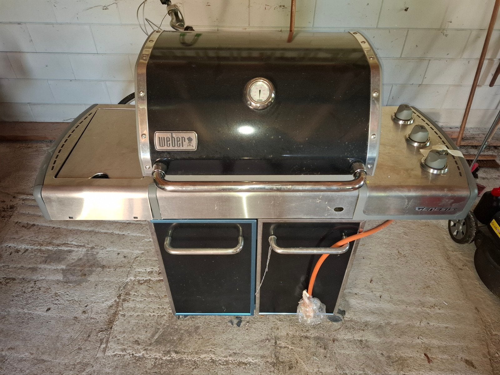 Weber Genesis Gasbarbecue met zijbrander, Ophalen of Verzenden, Gebruikt, Weber