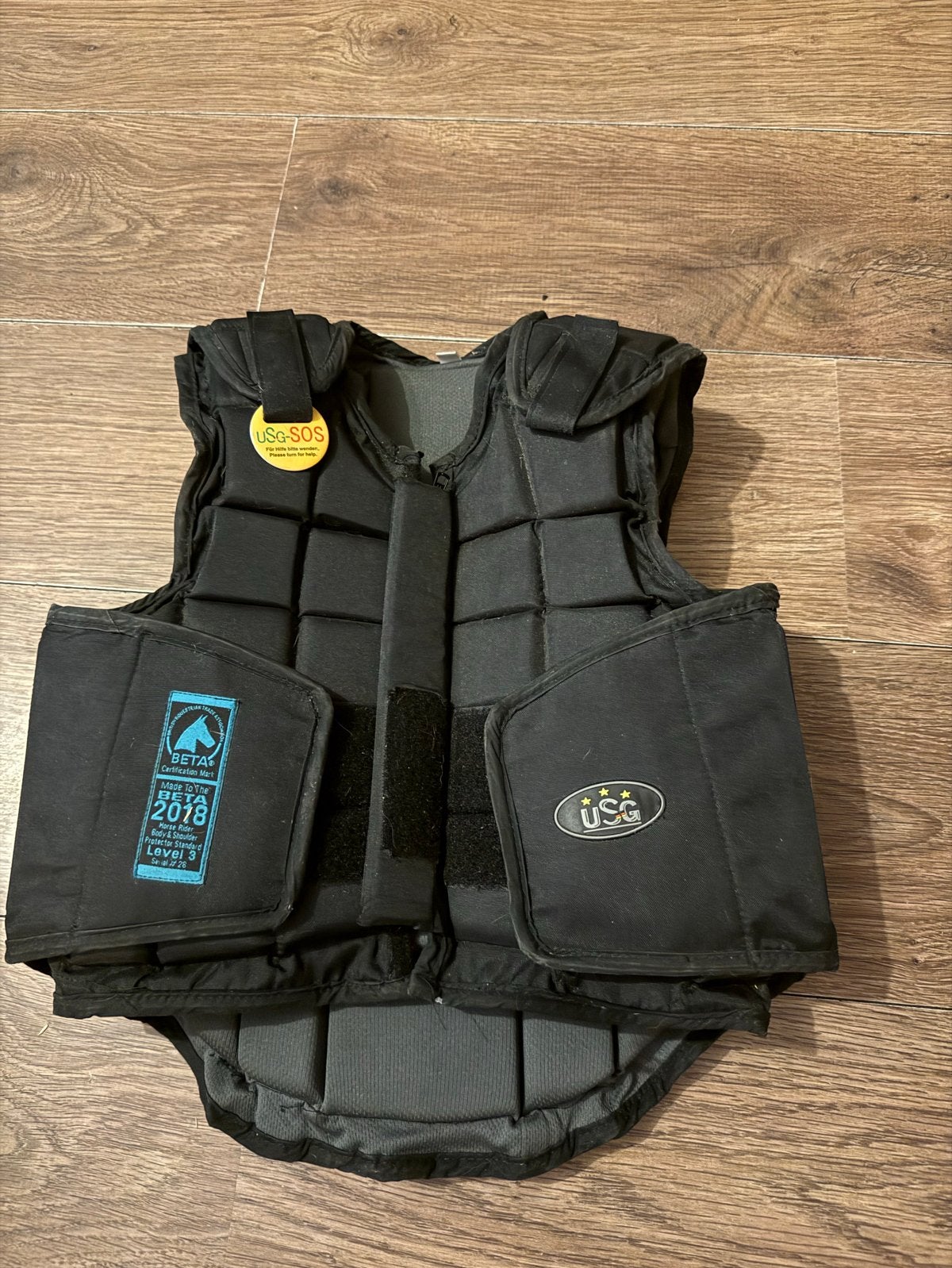 Zwarte Usg bodyprotector, Ophalen of Verzenden, Gebruikt, Recreatie