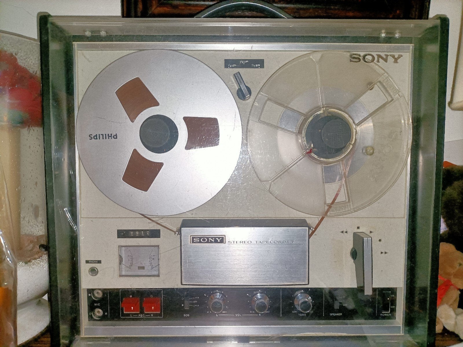 Vintage Sony tc252 Bandrecorder met stofkap en banden, Audio, Tv en Foto, Bandrecorders, Ophalen of Verzenden, Bandrecorder, Met banden
