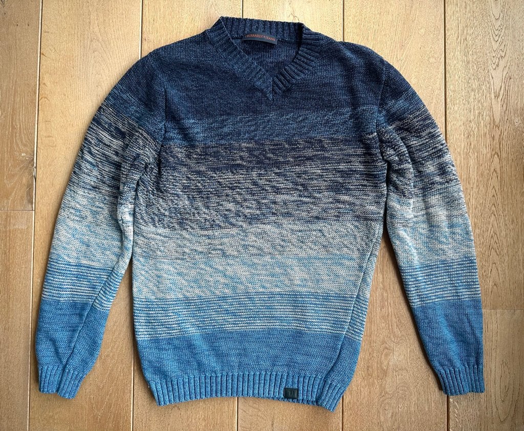 Trussardi Jeans trui, Ophalen of Verzenden, Zo goed als nieuw, Maat 52/54 (L), Blauw