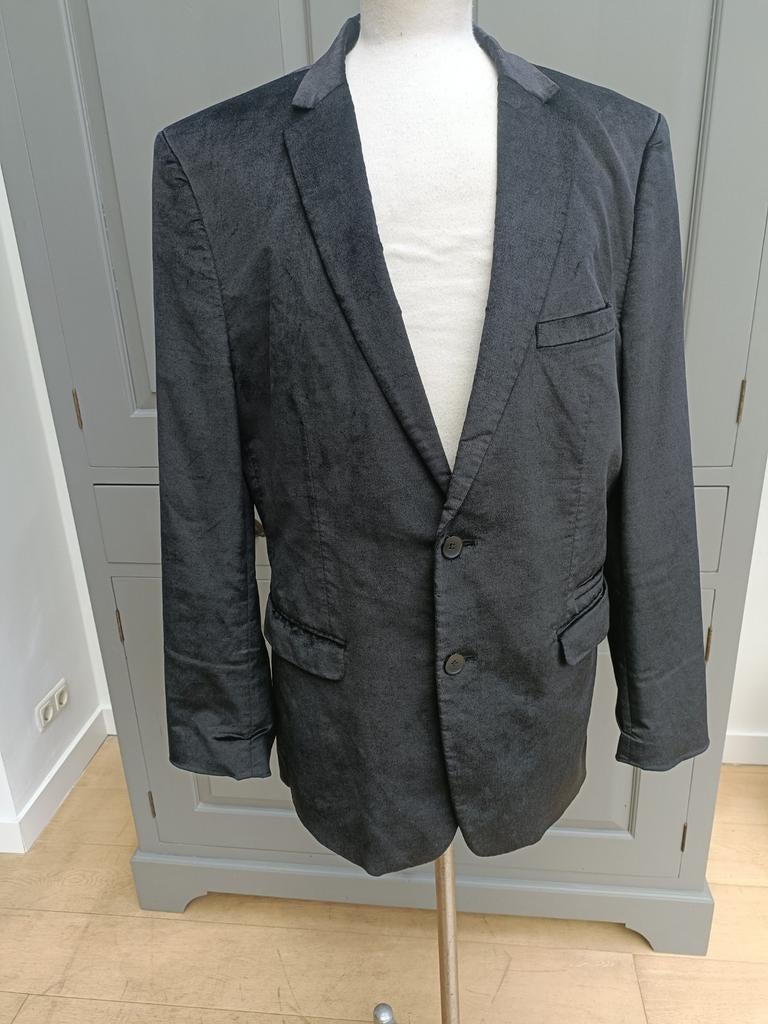 Velours colbert Cold Method maat 54, Kleding | Heren, Ophalen of Verzenden, Zo goed als nieuw, Maat 52/54 (L), Zwart
