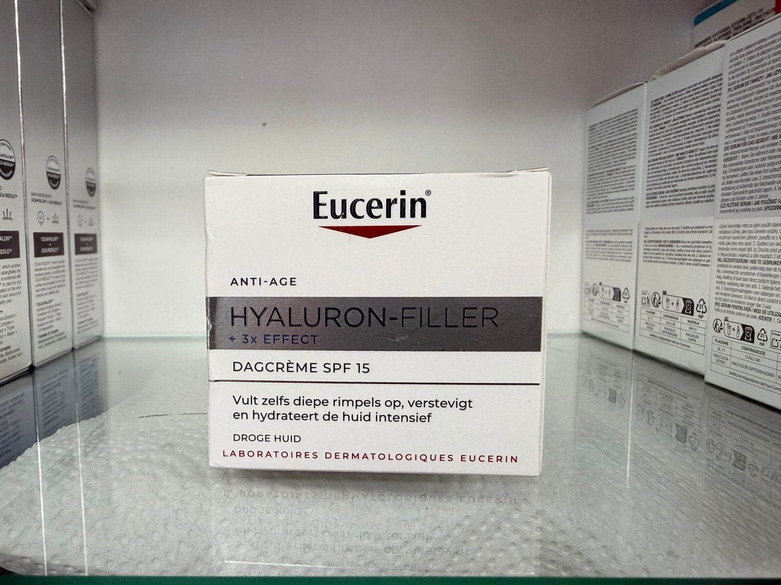 Eucerin - Hyaluron-Filler Dagcrème SPF 15 Droge Huid, Ophalen of Verzenden, Nieuw, Gehele gezicht, Verzorging