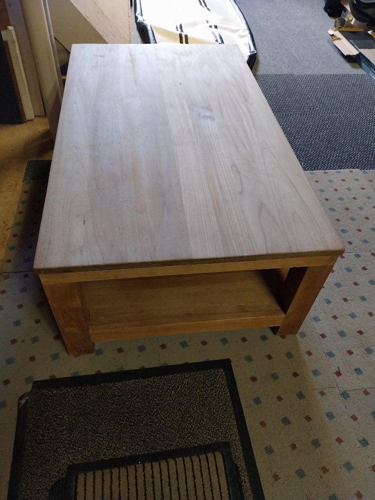 SALONTAFEL (groot), Huis en Inrichting, Tafels | Salontafels, Ophalen, 100 tot 150 cm, Teakhout, 50 tot 100 cm