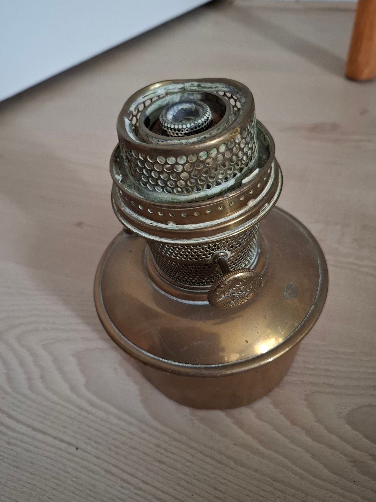 Antieke Messing Olielamp Brander, Antiek en Kunst, Antiek | Lampen, Ophalen of Verzenden