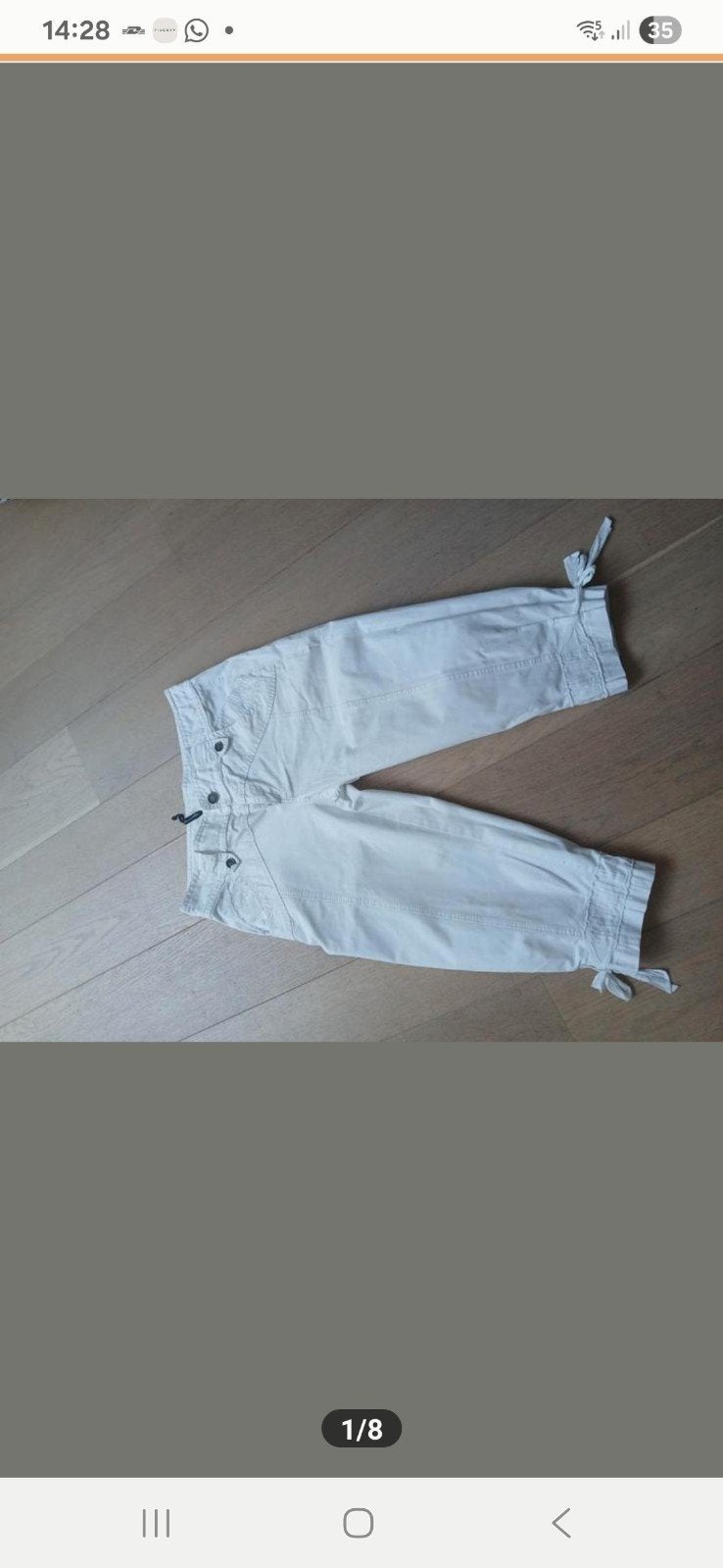 Steps capri, maat 42, Kleding | Dames, Broeken en Pantalons, Wit, Maat 42/44 (L), Ophalen of Verzenden, Zo goed als nieuw