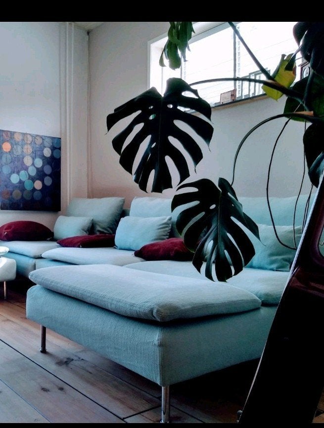 Söderhamn ikea Chaise lonque + bank lichtblauw, Huis en Inrichting, Banken | Sofa's en Chaises Longues, Ophalen of Verzenden, Zo goed als nieuw