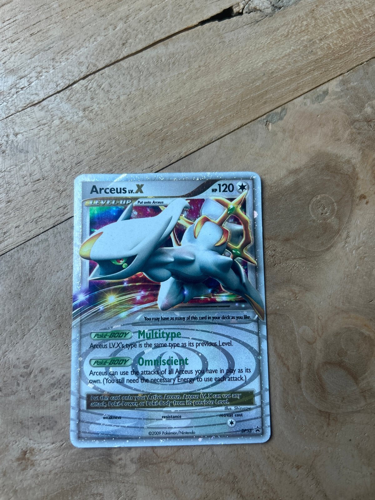 Arceus LV.X Pokémon kaart - Foil - Zo goed als nieuw, Ophalen of Verzenden, Zo goed als nieuw, Losse kaart, Foil