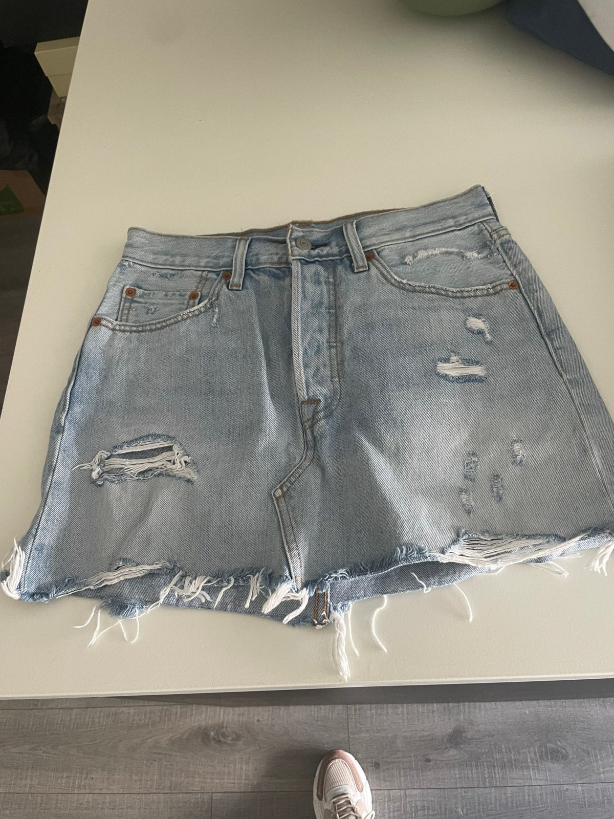 Levi,s spijkerrokje, Ophalen of Verzenden, Zo goed als nieuw, Blauw, Boven de knie