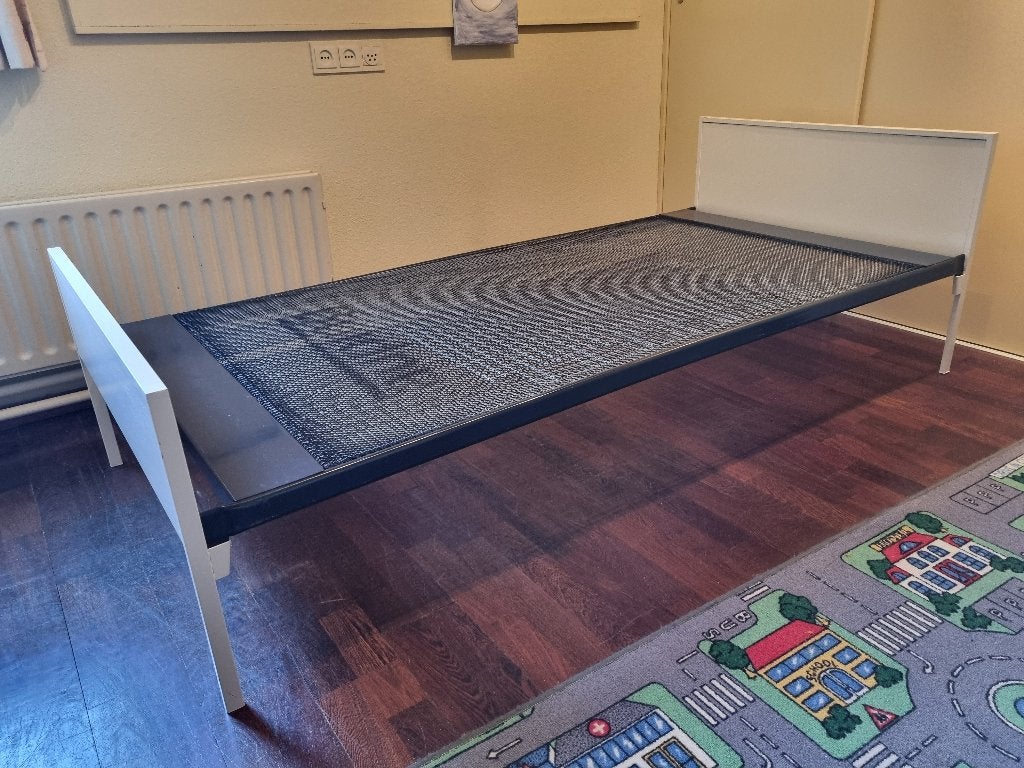 Eenpersoonsbed, Ophalen, Gebruikt, 90 cm, Eenpersoons