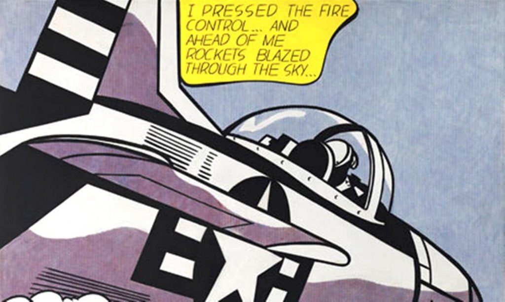 Roy Lichtenstein Exp-Affiche"Whaam Left-Hand Panel" Tate Lon, Overige onderwerpen, Gelimiteerde oplage, Offsetdruk, Ophalen of Verzenden