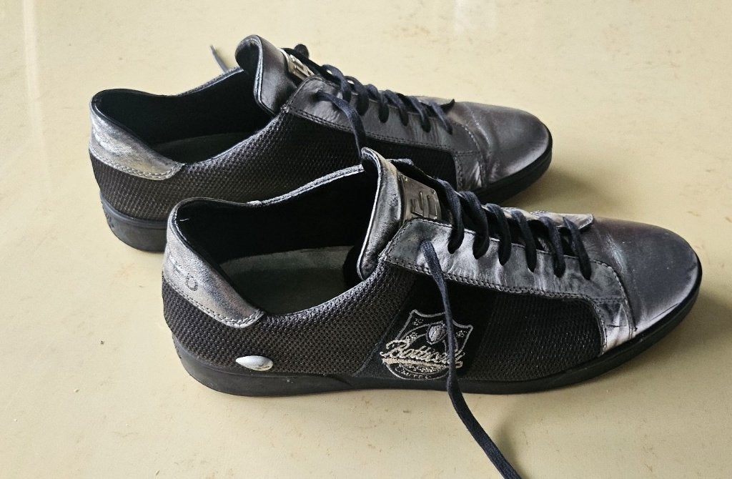Vintage 1990s * Botticelli Silver Shoes * Maat 42, Kleding | Heren, Overige kleuren, Ophalen of Verzenden, Botticelli, Sneakers of Gympen