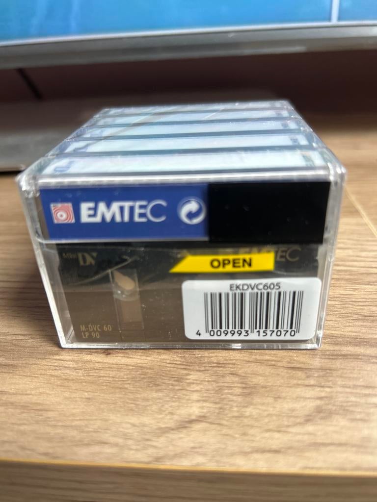 EMTEC Mini DV DVC 60 min Digital Video Cassette 5-pack, Overige merken, Mini dv, Nieuw, Ophalen of Verzenden
