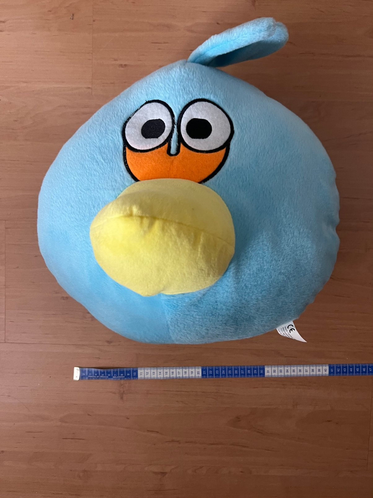 Grote Knuffel Angry Birds, blue bird, Kinderen en Baby's, Speelgoed | Knuffels en Pluche, Ophalen of Verzenden, Zo goed als nieuw