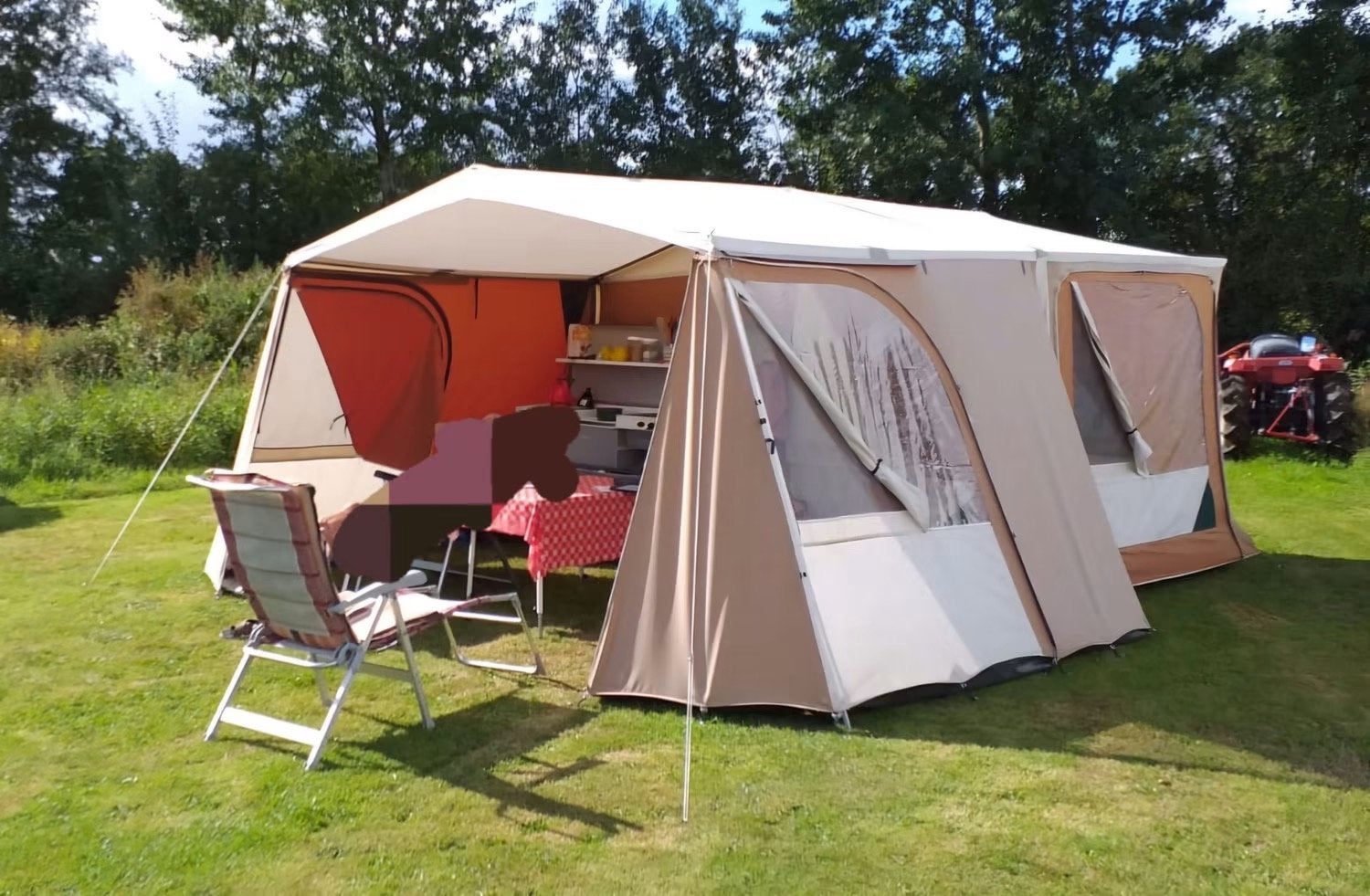 Nog mooie Combicamp vouwwagen met slaaptent, Ophalen, Combi-Camp, Beige, Aanwezig
