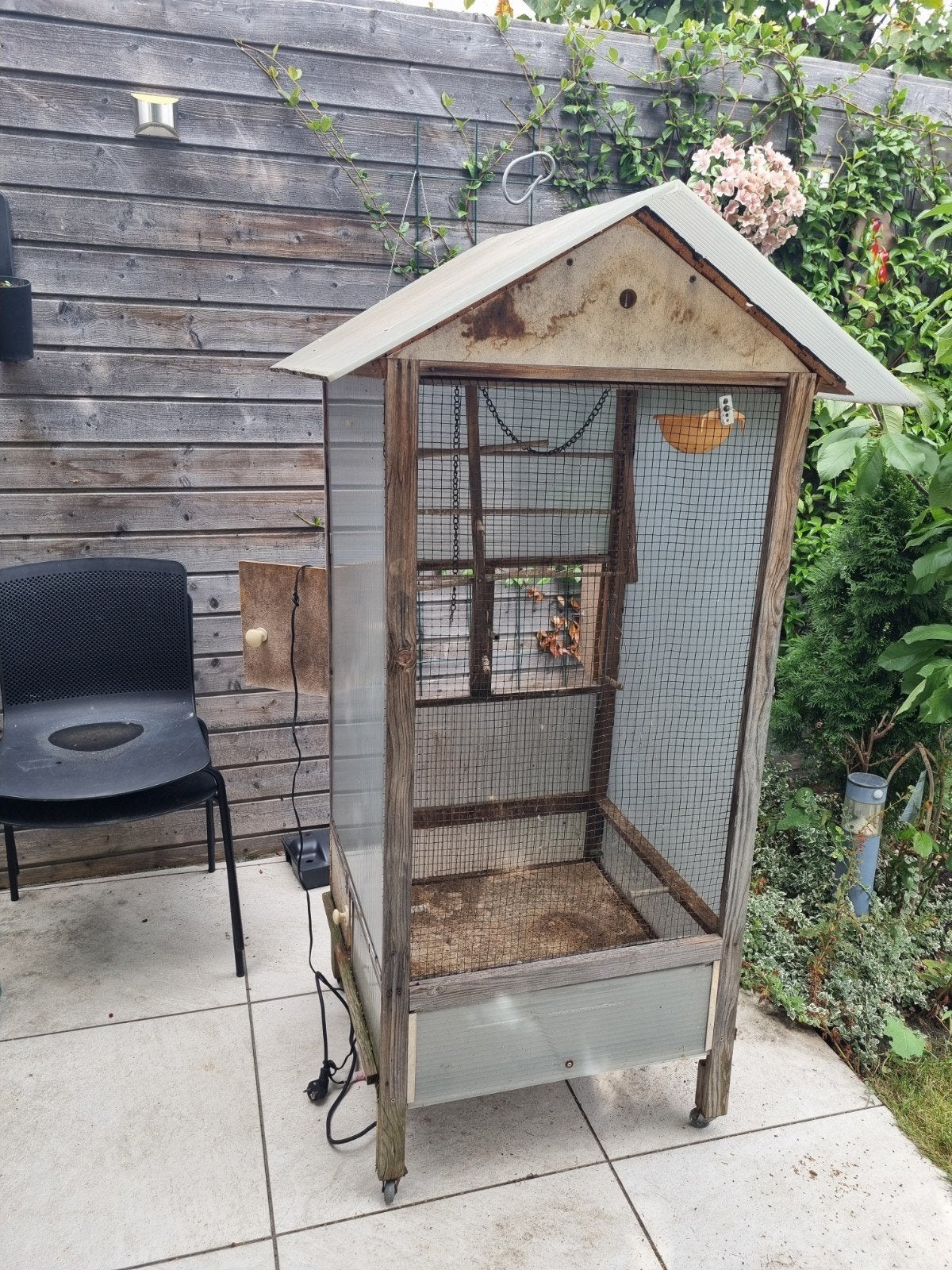 vogel/kanarie kooi, Ophalen of Verzenden, Gebruikt, Metaal, Vogelkooi