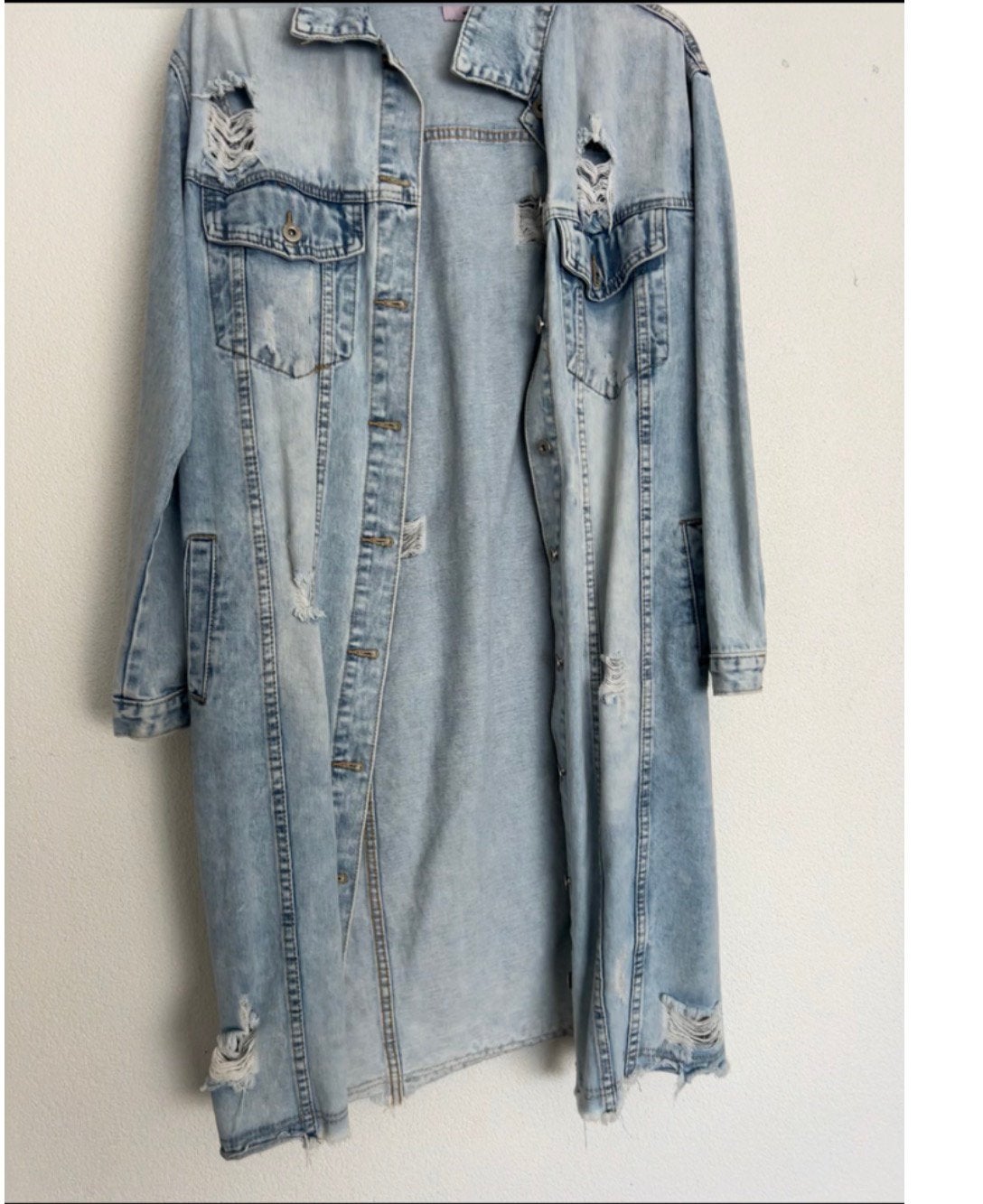 Nieuwe spijkerjas jack denim jack maat L/XL, Ophalen of Verzenden, Zo goed als nieuw, Maat 46/48 (XL) of groter, Blauw