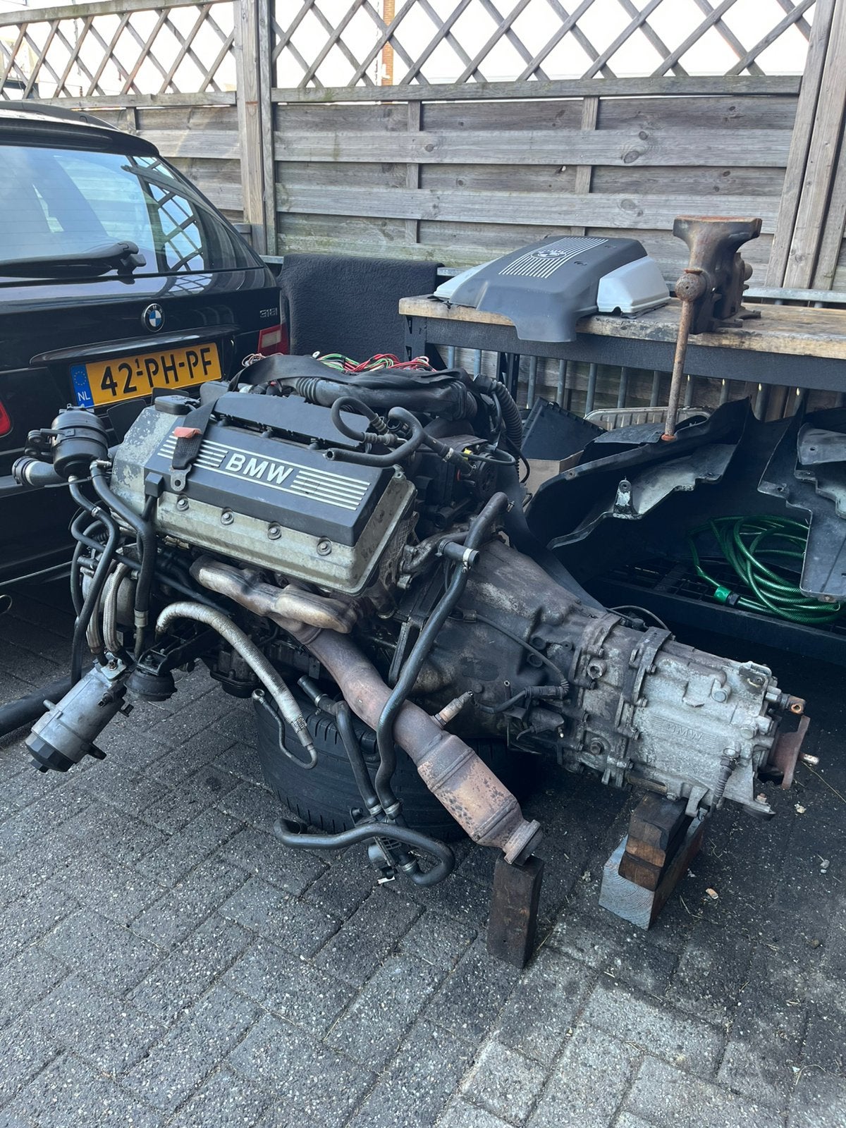 E39 540i M62b44 4.4L V8 + 420G Handbak, Ophalen, BMW
