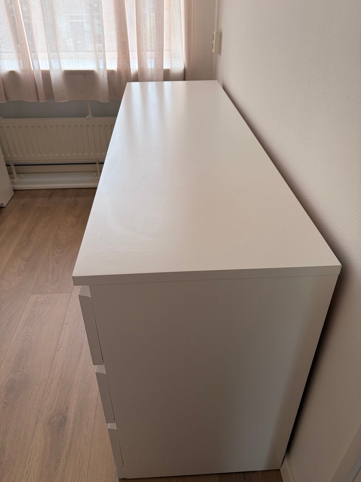 IKEA Malm ladekast wit (78x160x48) - Wegens ruimtegebrek, Ophalen, Gebruikt, 5 laden of meer, 150 tot 200 cm