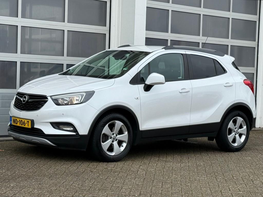 Opel MOKKA X 1.4 Turbo 140PK Edition Navi Camera Trekhaak, Auto's, Voorwielaandrijving, Gebruikt, Euro 6, Wit