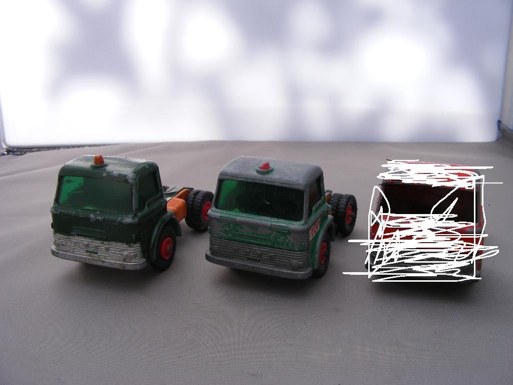 2x ford tractor matchbox lesney k17 incompleet, Verzenden, Gebruikt, Bus of Vrachtwagen, Matchbox