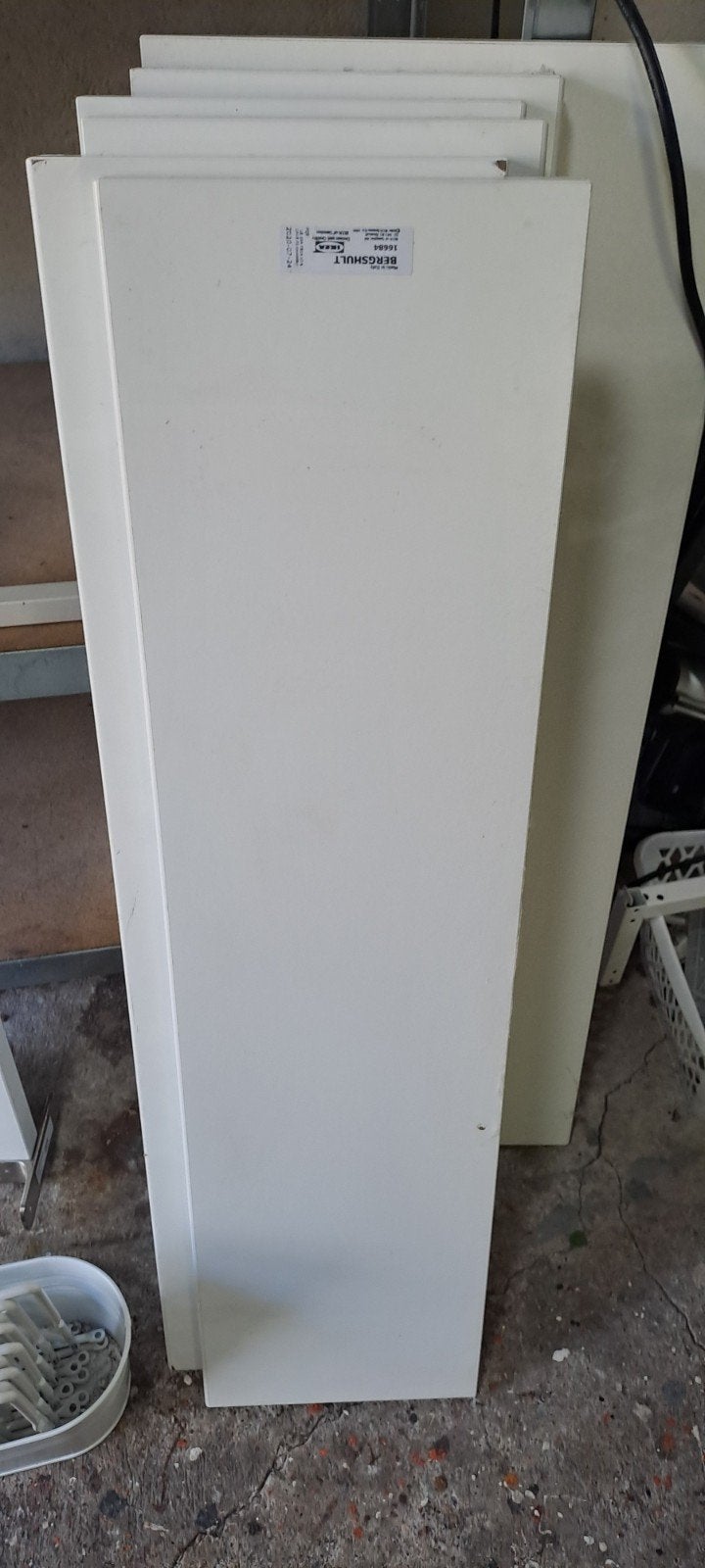 IKEA BERGSHULT Planken en EKBY LERBERG Beugels, Ophalen, Gebruikt