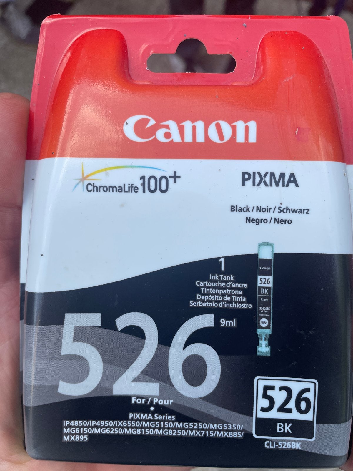 Canon CLI-526 BK, Ophalen of Verzenden, Nieuw, Canon