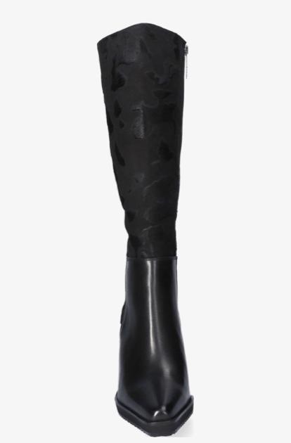 JAN JANSEN design laarzen, volledig leer, Kleding | Dames, Schoenen, Ophalen of Verzenden, Zo goed als nieuw, Zwart, Hoge laarzen