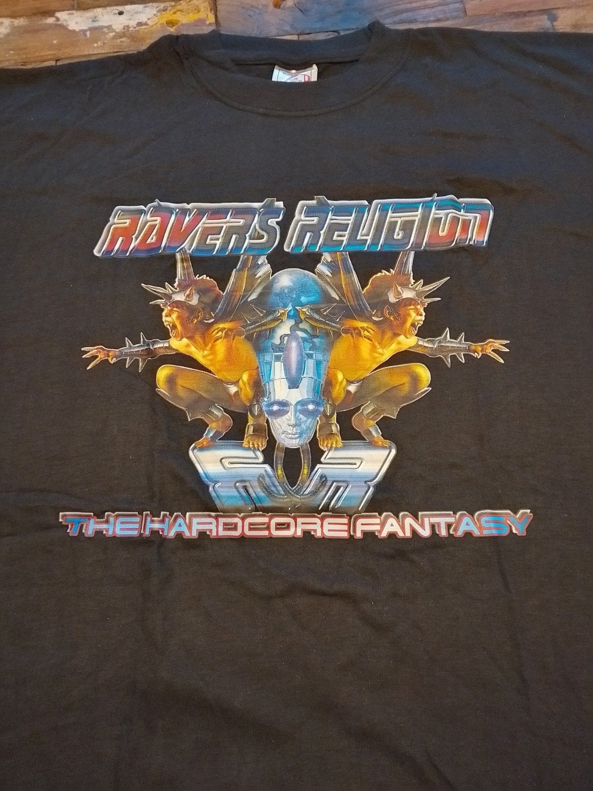 ravers Religion grunn gabber 90s rave thunderdome hardcore, Verzenden, Nieuw, Maat 56/58 (XL), Zwart