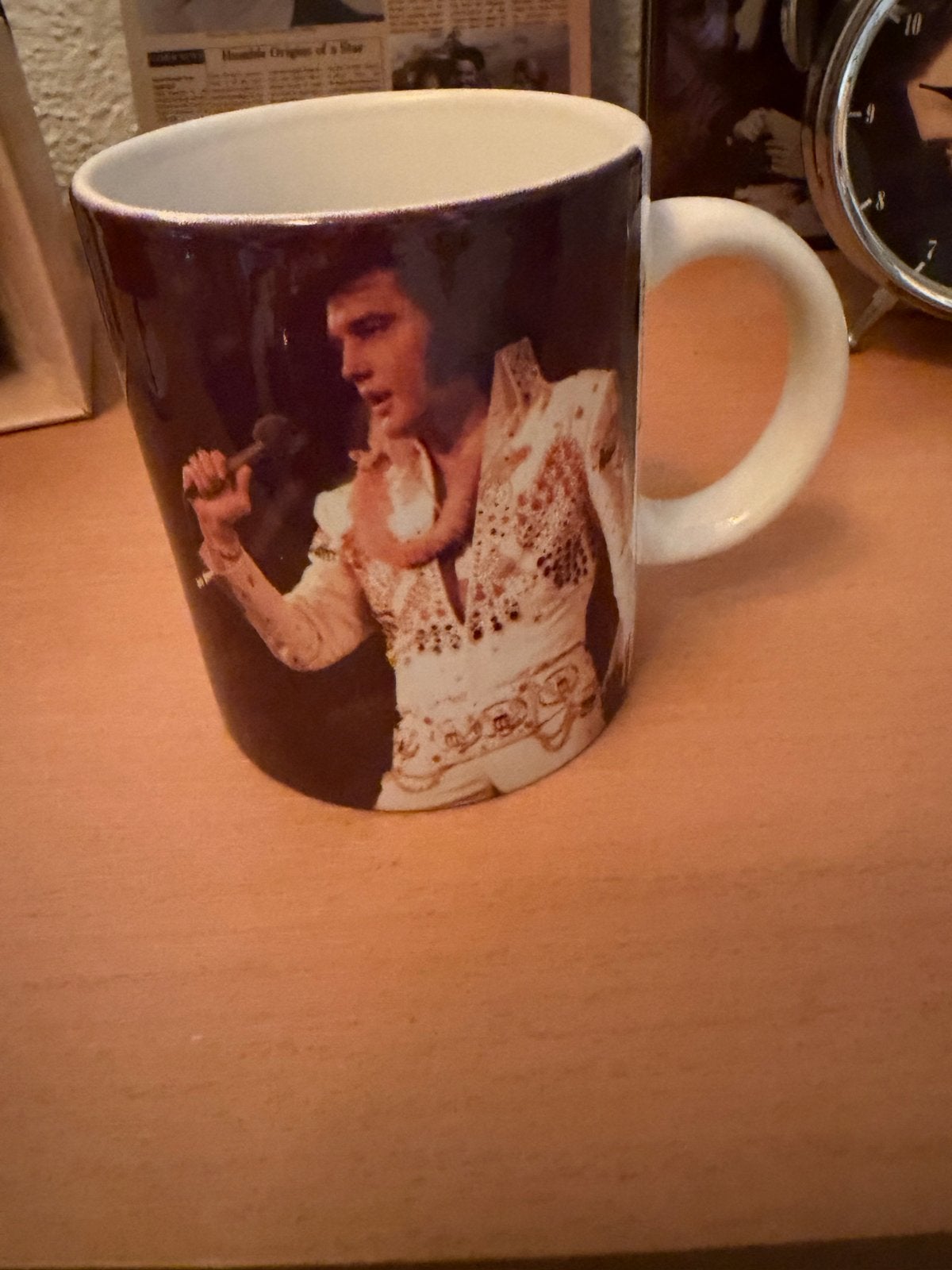 Elvis Presley Mok - The King of Rock 'n' Roll, Ophalen, Vintage, Gebruikt, Meerkleurig