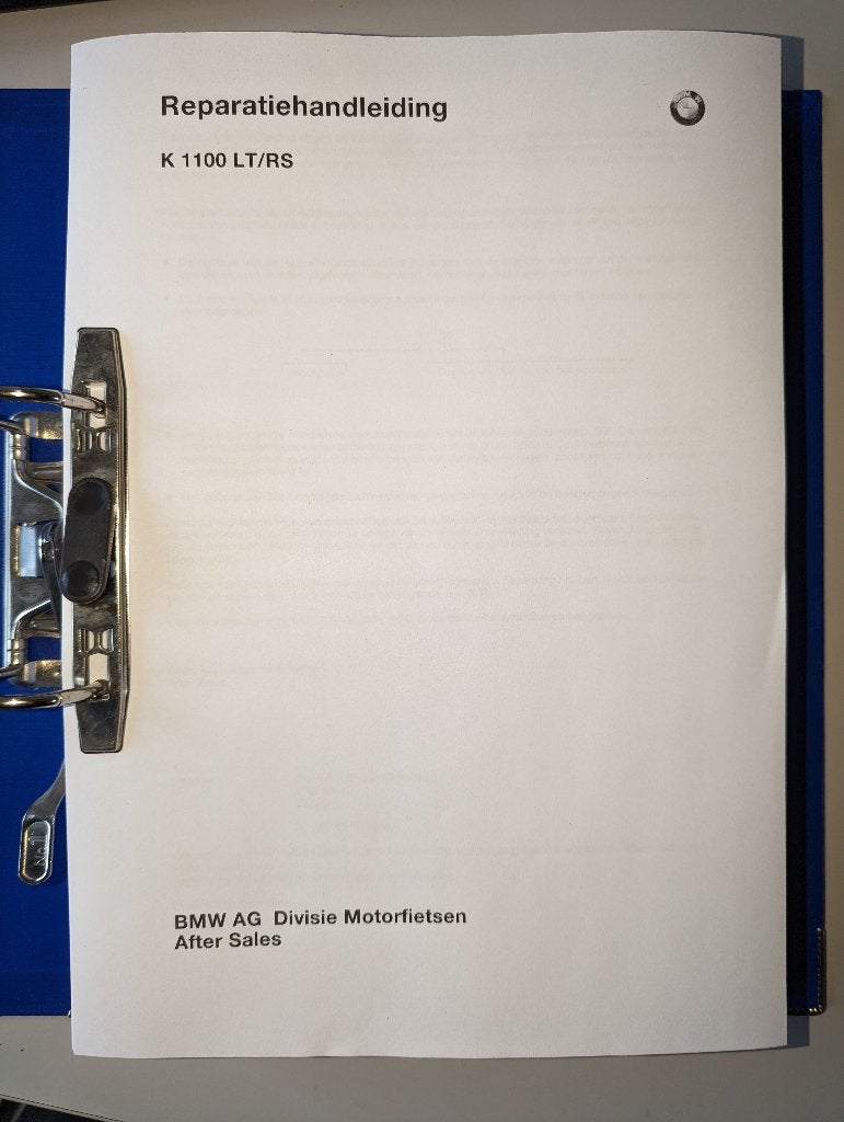 BMW werkplaatsboek K1100RS en K1100LT, Ophalen of Verzenden, BMW