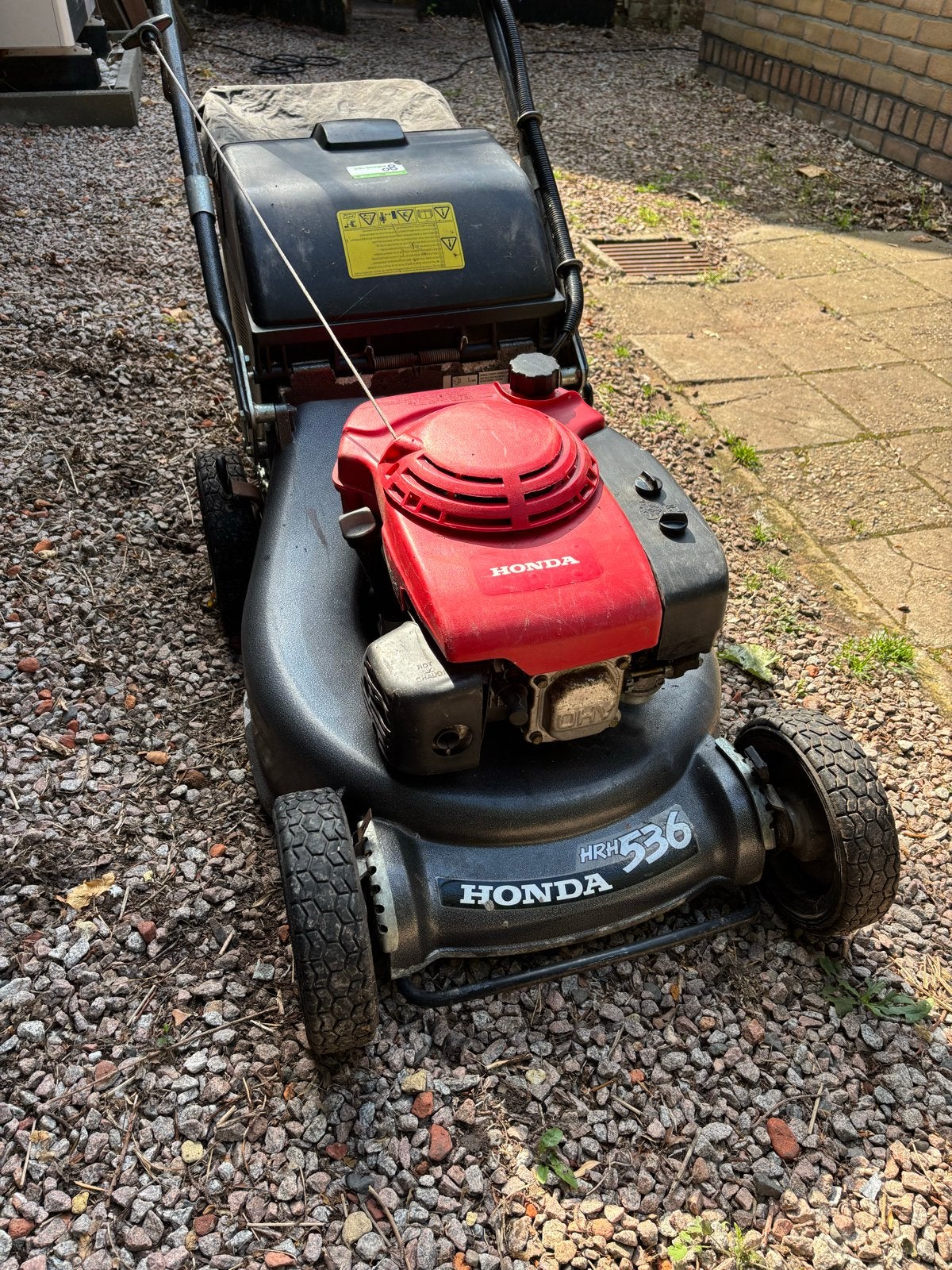Honda HRH 536 Benzine Grasmaaier - Krachtig & Betrouwbaar, Ophalen, Cirkelmaaier, Gebruikt, 50 cm of meer
