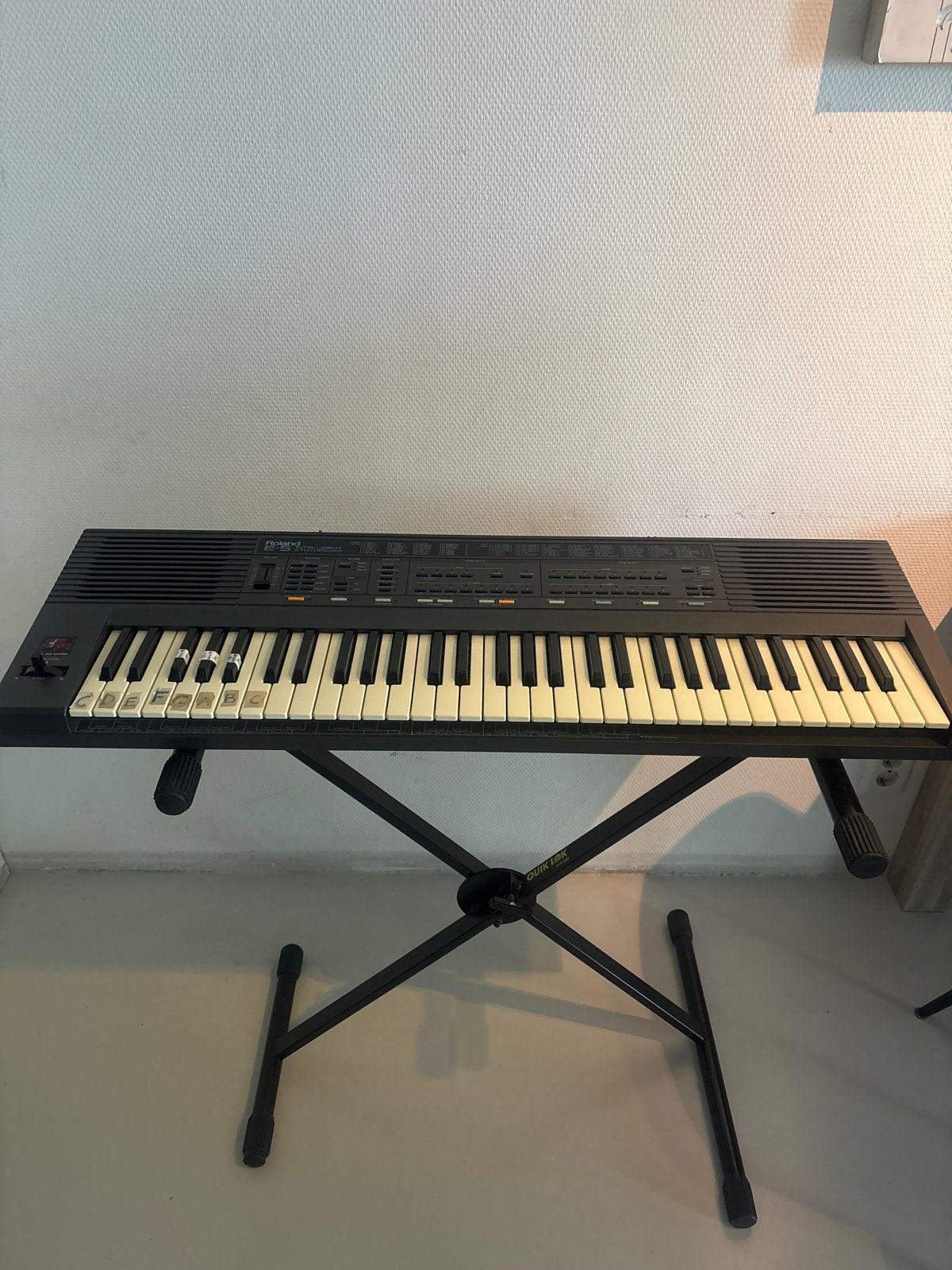 Roland E5 Synthesizer incl. Bankje (snoer ontbreekt), Muziek en Instrumenten, Ophalen of Verzenden, 61 toetsen, Gebruikt, Midi-aansluiting
