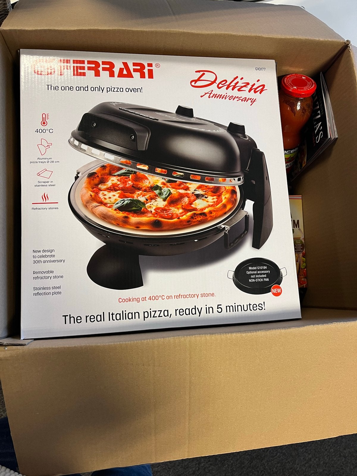 G3 Ferrari Delizia Pizzaoven - Nieuw in doos!, Minder dan 45 cm, Overige merken, Pizzaoven, Nieuw