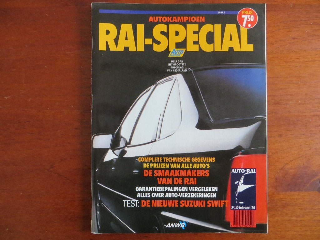 Autokampioen 3 1989 RAI-nummer, prijzen, techn. gegevens, Ophalen of Verzenden, Nieuw, Overige merken