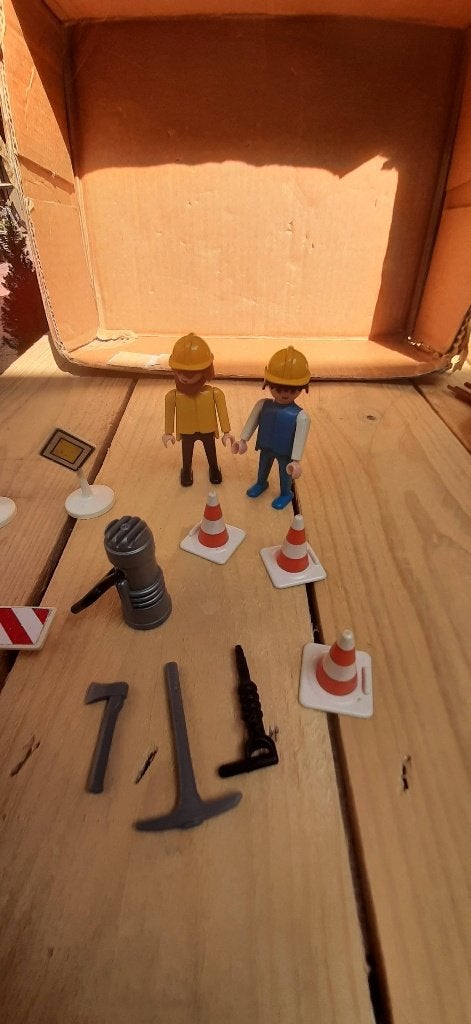Playmobil wegwerkers nr 3368 nagenoeg/compleet/nieuw set, Complete set, Ophalen of Verzenden, Zo goed als nieuw, City action